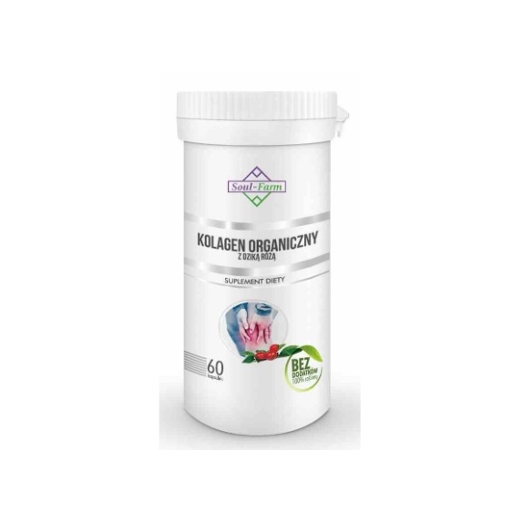 Soul Farm kolagen morski z dziką różą 400 mg 60 kapsułek   cena €6,78