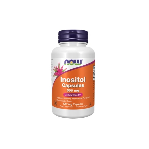 NOW Foods Inositol 500mg 100 kapsułek PROMOCJA! cena 32,70zł