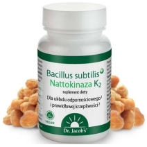 Dr Jacobs Bacillus subtilis+ Nattokinaza K2 60kapsułek