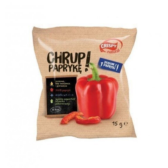 Chrup paprykę chipsy z papryki 15 g Crispy Natural cena 0,94$