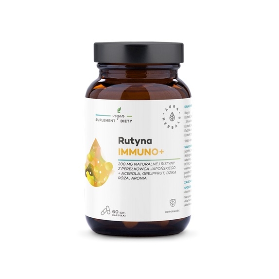 Rutyna Immuno+  60 kapsułek  Aura Herbals cena 26,95zł