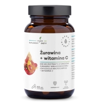 Żurawina 800 mg + Witamina C 60 kapsułek Aura Herbals