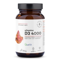 Witamina D3 4000 IU 90 kapsułek Aura Herbals