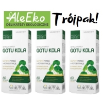 Gotu Kola wyciąg 520 mg 60 kapsułek x 3 Medica Herbs 3Pak