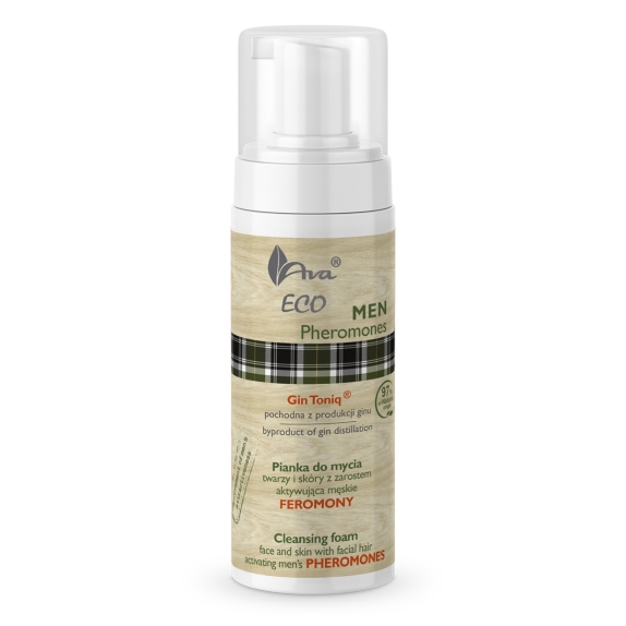 Ava Eco Men Pheromones Pianka do mycia twarzy i skóry z zarostem aktywująca feromony 150 ml cena 5,99$