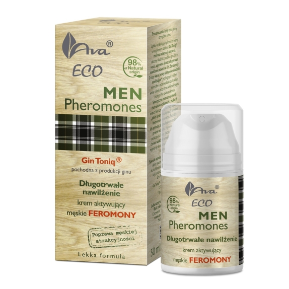 Ava Eco Men Pheromones Długotrwałe nawilżenie krem do twarzy aktywujący męskie feromony 50 ml cena 22,50zł