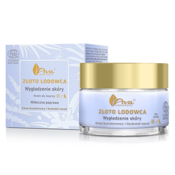 Ava Złoto Lodowca Wygładzenie skóry krem do twarzy na dzień i na noc 50 ml  cena 45,90zł
