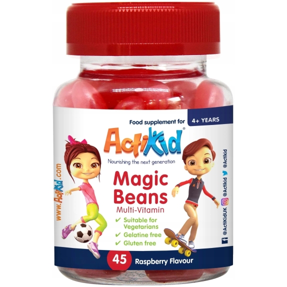 ActiKid multiVitamina Magic Beans Malina 45 sztuk cena 24,50zł