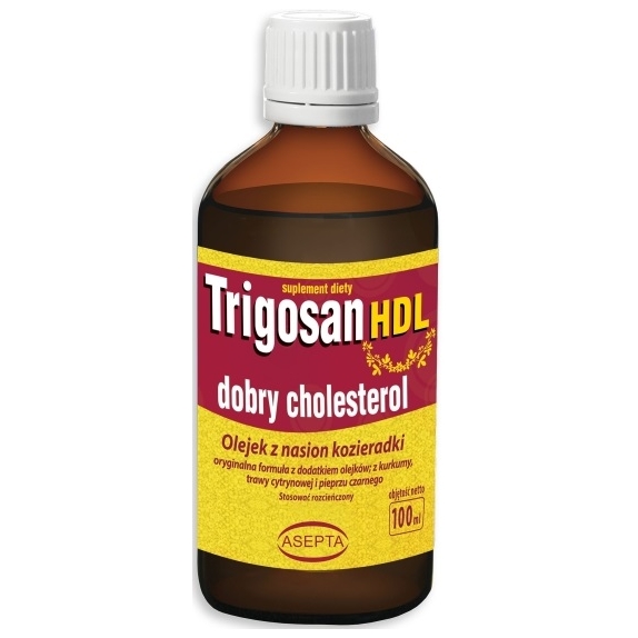 Trigosan HDL dobry cholesterol krople 100ml Asepta cena 99,00zł