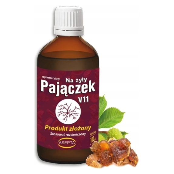 Pajączek V11 Olejek na żyły 100ml Asepta cena 109,90zł