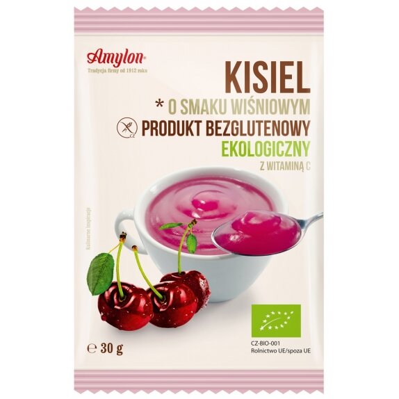 Kisiel wiśniowy bezglutenowy 30 g Amylon  cena €0,49
