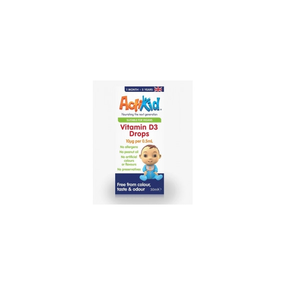 ActivKid Vitamin D3 Drops 10mcg 30ml cena 30,90zł