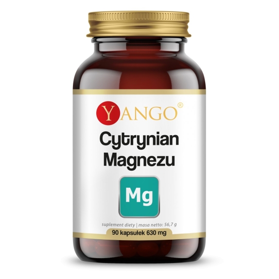 Yango Cytrynian magnezu - Bezwodny - 90 kapsułek cena 19,95zł