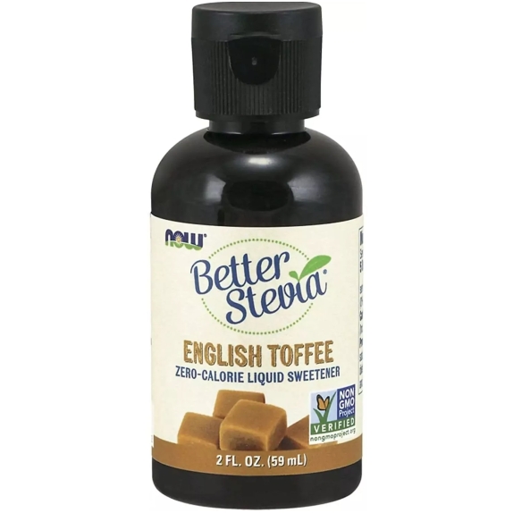 Now Better Stevia English Toffee 59 ml cena 47,70zł