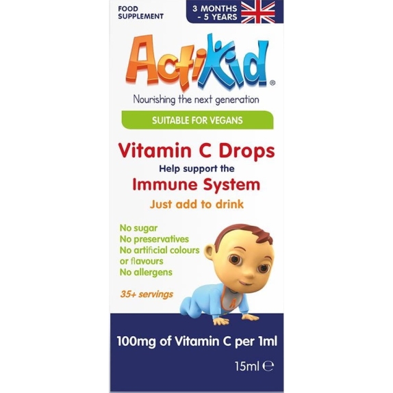 ActiKid vitamin C drops 15 ml cena 23,90zł