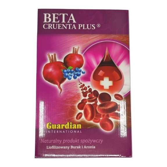 Beta Cruenta Liofilizowany i micelizowany burak z aronią 500 g cena 31,02$