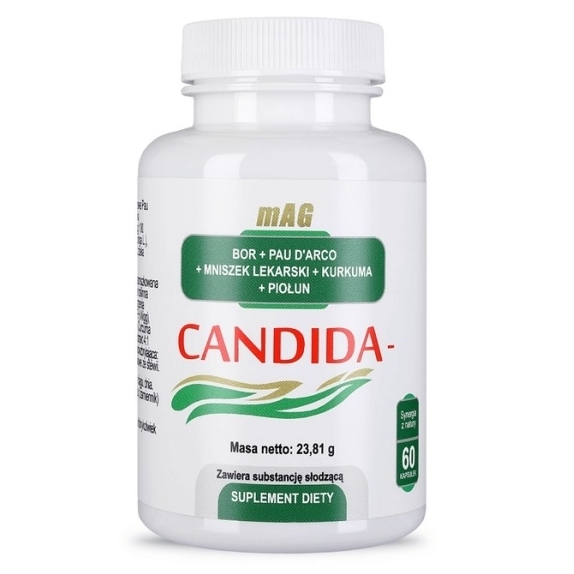 Candida 60 kapsułek Pau D'arco piołun bor mAG  cena 95,90zł