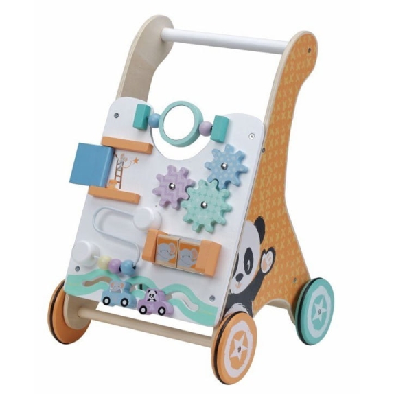 Chodzik drewniany interaktywny dla dzieci od 12 miesiąca życia  Sun Baby cena 161,19zł