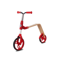 Sun Baby rowerek biegowy - hulajnoga Evo 360° czerwony dla dzieci od 3 do 5 roku życia