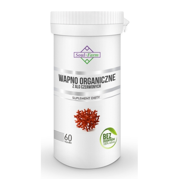 Soul Farm Wapno organiczne 800mg 60 kapsułek cena 24,99zł