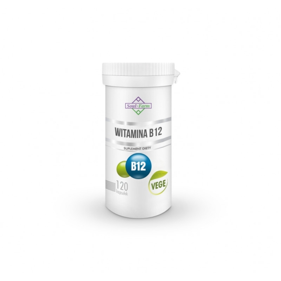Soul Farm Witamina B12 100mcg 120 kapsułek cena 34,59zł