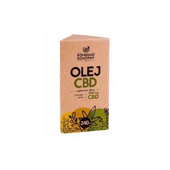 Olej CBD 4000 mg 240 ml Kombinat Konopny cena 40,50$