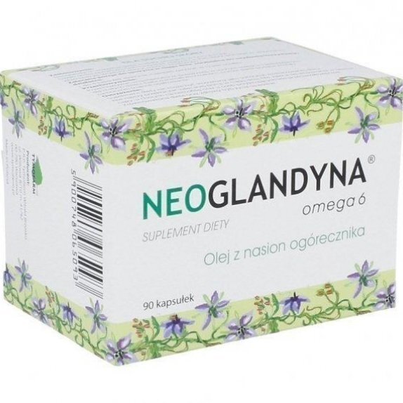 Neoglandyna omega 6 olej z nasion ogórecznika 90 kapsułek cena 34,44zł