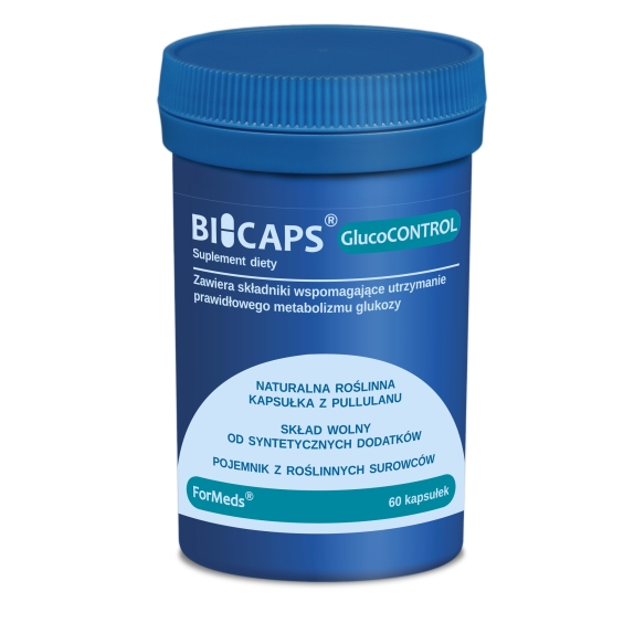 Bicaps GlucoControl 60 kapsułek cena 63,19zł