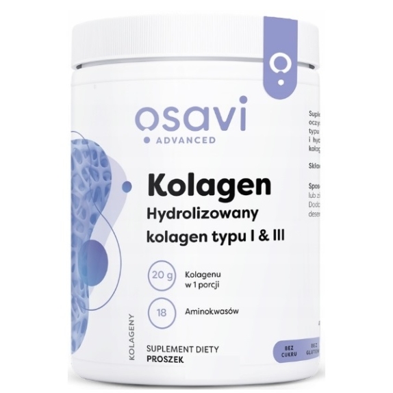 Osavi Kolagen hydrolizowany Typu 1 i 3 600 g cena 150,00zł