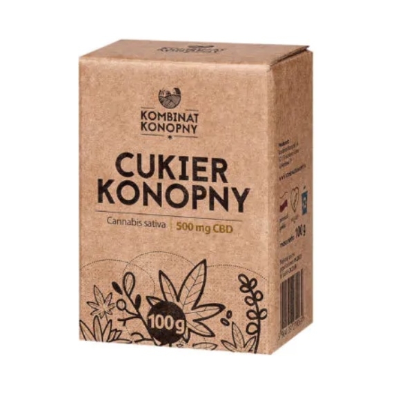 Cukier konopny 500 mg CBD 100g Kombinat Konopny  cena 9,99zł