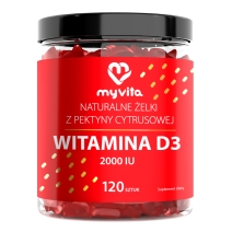 MyVita naturalne żelki witamina D3 2000IU 120 sztuk