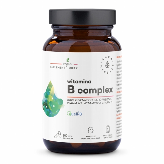 Witamina B-complex 90 kapsułek Aura Herbals  cena €6,10