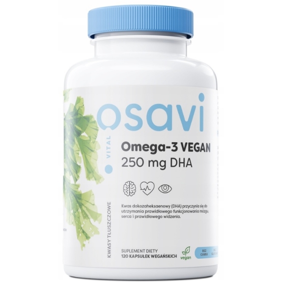 Osavi Omega-3 Vegan 250mg 60 kapsułek cena 50,00zł