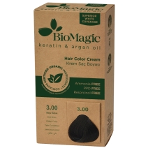 Biomagic Farba do włosów ciemny brąz (3.00) 250 g 