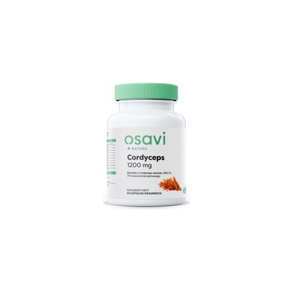 Osavi Cordyceps 1200 mg 60 kapsułek cena 39,00zł