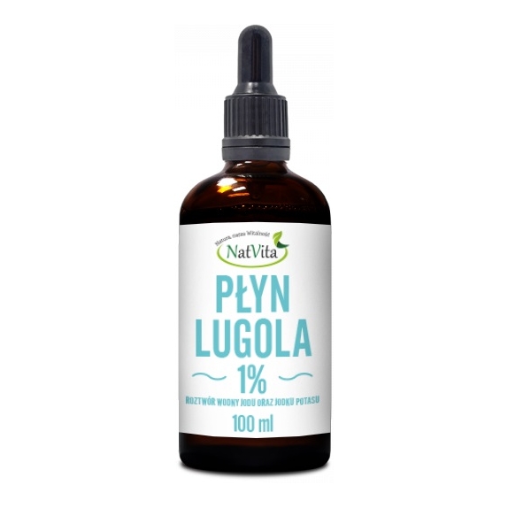 Płyn Lugola 1% roztwór wodny jodu 100 ml Natvita  cena 25,40zł