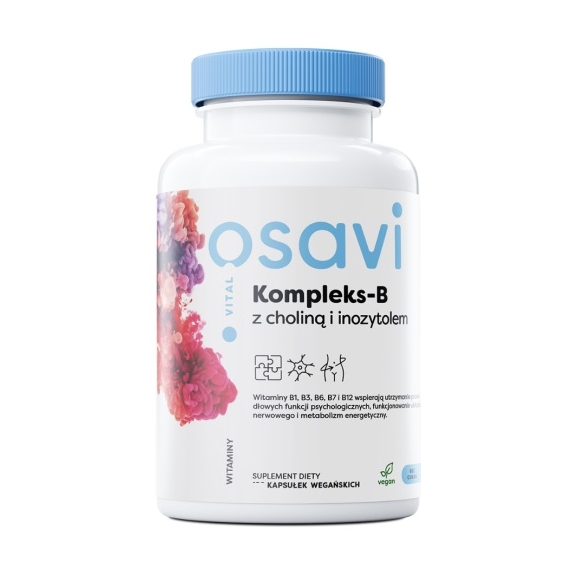 Osavi Kompleks-B z Choliną i Inozytolem 60 kapsułek cena 35,00zł