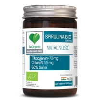 BeOrganic Spirulina BIO 100 tabletek