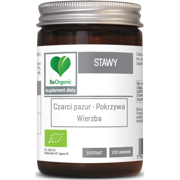 BeOrganic Tabletki na stawy BIO 100 tabletek cena 44,90zł