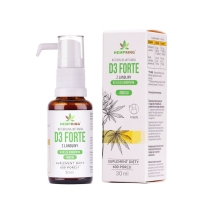 Witamina D3 Forte w oleju konopnym 30 ml Hempking