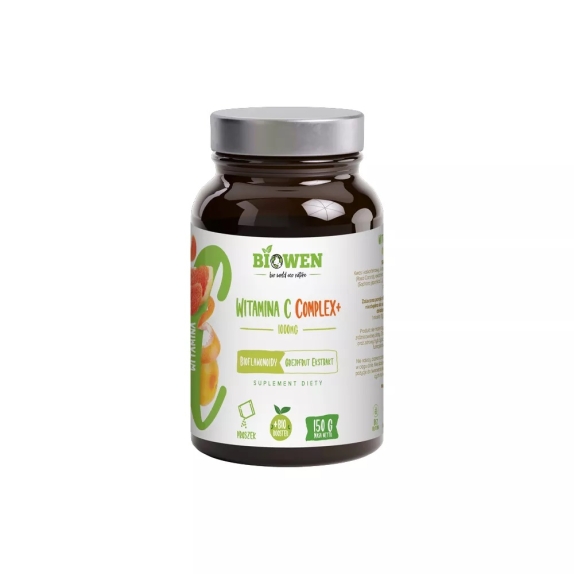  Biowen Witamina C Complex 1000 mg w proszku bezglutenowa 150 g  cena €9,48