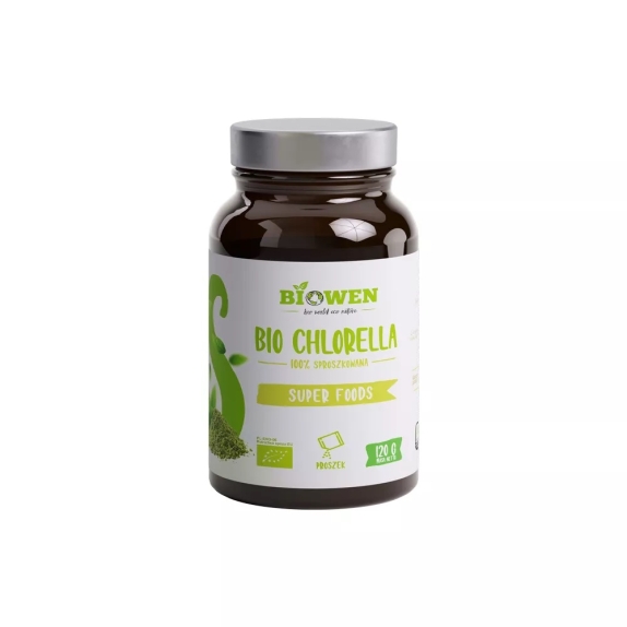 Chlorella w proszku bezglutenowa BIO 120 g Hempking cena 14,85$