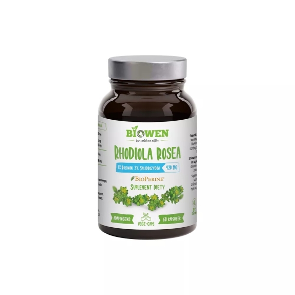 Hempking rhodiola rosea 430 mg ekstrakt bezglutenowy 60 kapsułek cena 51,55zł