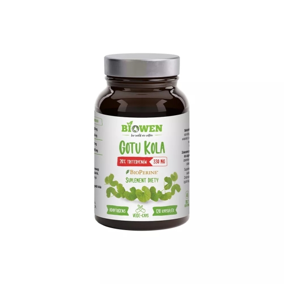 Biowen Gotu Kola 330 mg ekstrakt 120 kapsułek cena €12,08