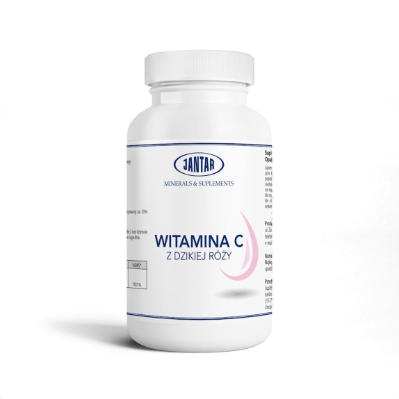 Jantar Witamina C z dzikej róży 945mg 100 kapsułek  cena €12,73