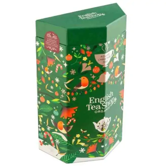 Zestaw herbatek Kalendarz adwentowy Chrismas Tree 25 piramidek 50 g English Tea cena 68,35zł