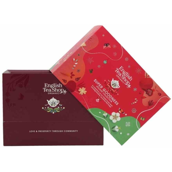 Zestaw herbatek holiday super goodness collection 12 piramidek w 3 smakach 24g BIO  English Tea cena 31,15zł