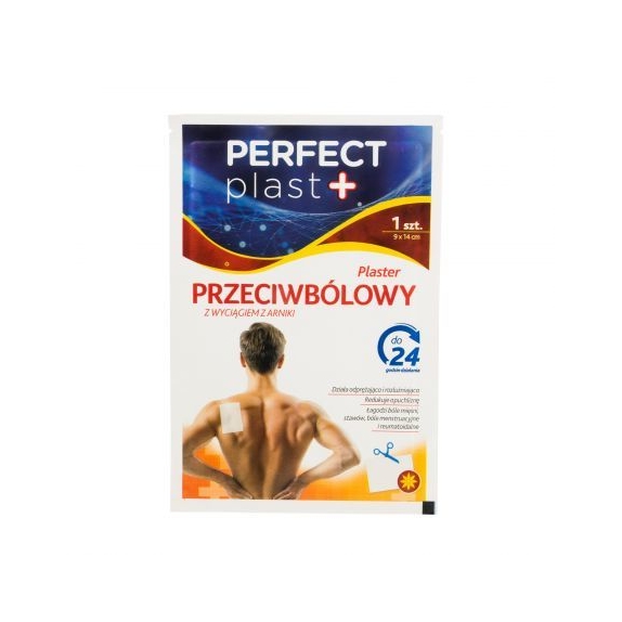 Plaster przeciwbólowy wyciąg z arniki 1 sztuka (9x14 cm) Perfect Plast cena 3,09zł