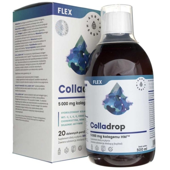 Colladrop Flex 5000 mg 500 ml Aura Herbals  cena 19,44$
