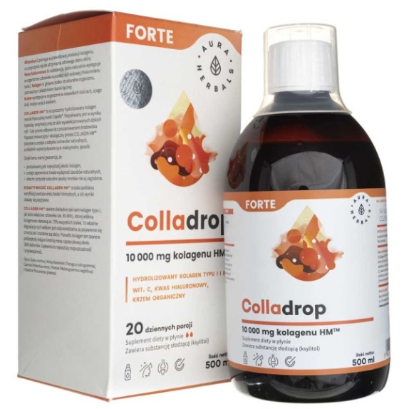 Colladrop Forte 10000 mg 500 ml Aura Herbals  cena 80,99zł